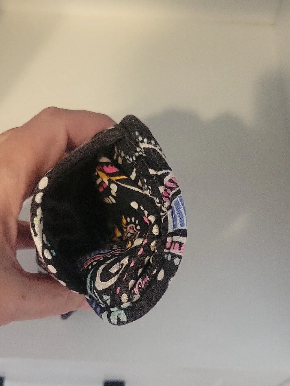 Vera Bradley Black paisley Quilted Floral Eye glass case